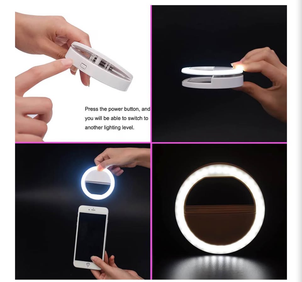 Clip-on Selfie Ring Light for Smartphones