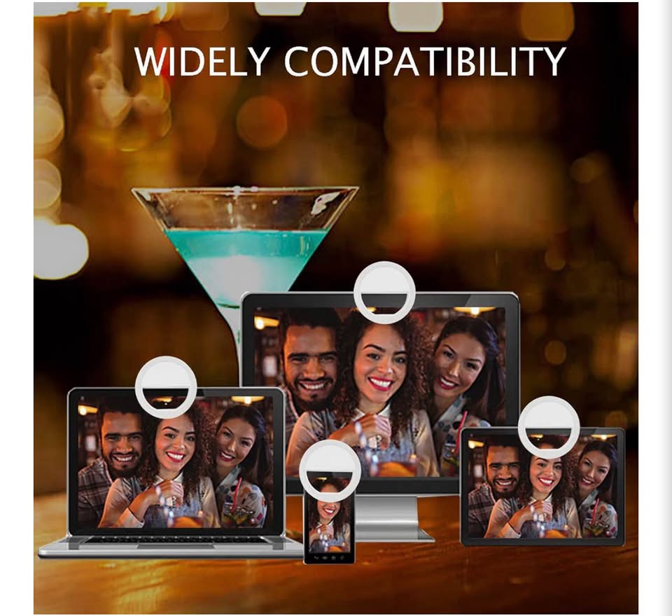Clip-on Selfie Ring Light for Smartphones