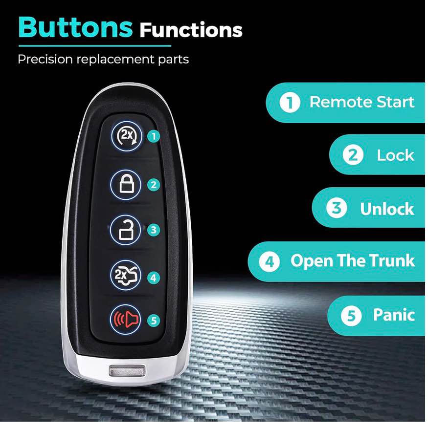 HelloAuto Key Fob Compatible with Ford Explorer Escape Key Fob Replacement for F