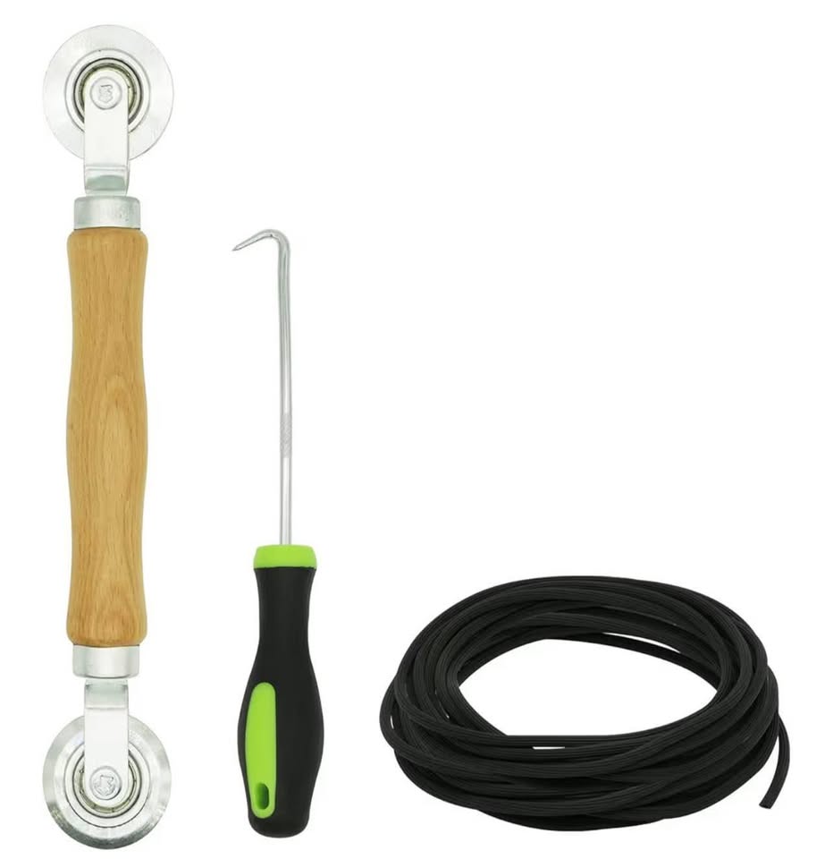 Screen Repair Kit - Screen Roller Tool with Bearing, Screen Retainer Spline(32ft
