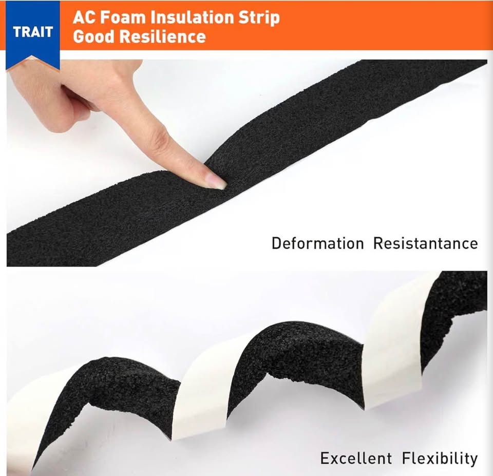 AC Foam Tape (1 in x 1 in x 13 ft)