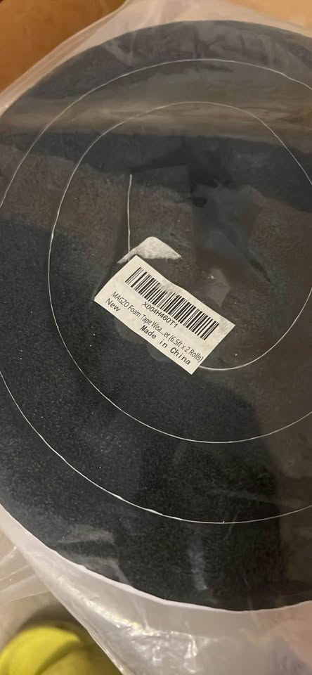 AC Foam Tape (1 in x 1 in x 13 ft)