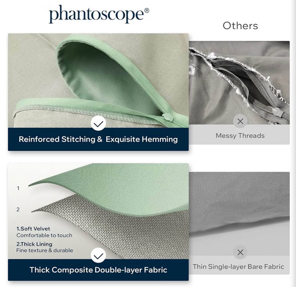 Phantoscope Velvet Pillow Covers