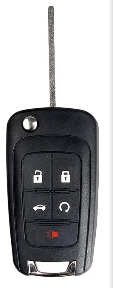 Replacement 5-Button Flip Key Fob for Chevrolet, GMC, and Buick
