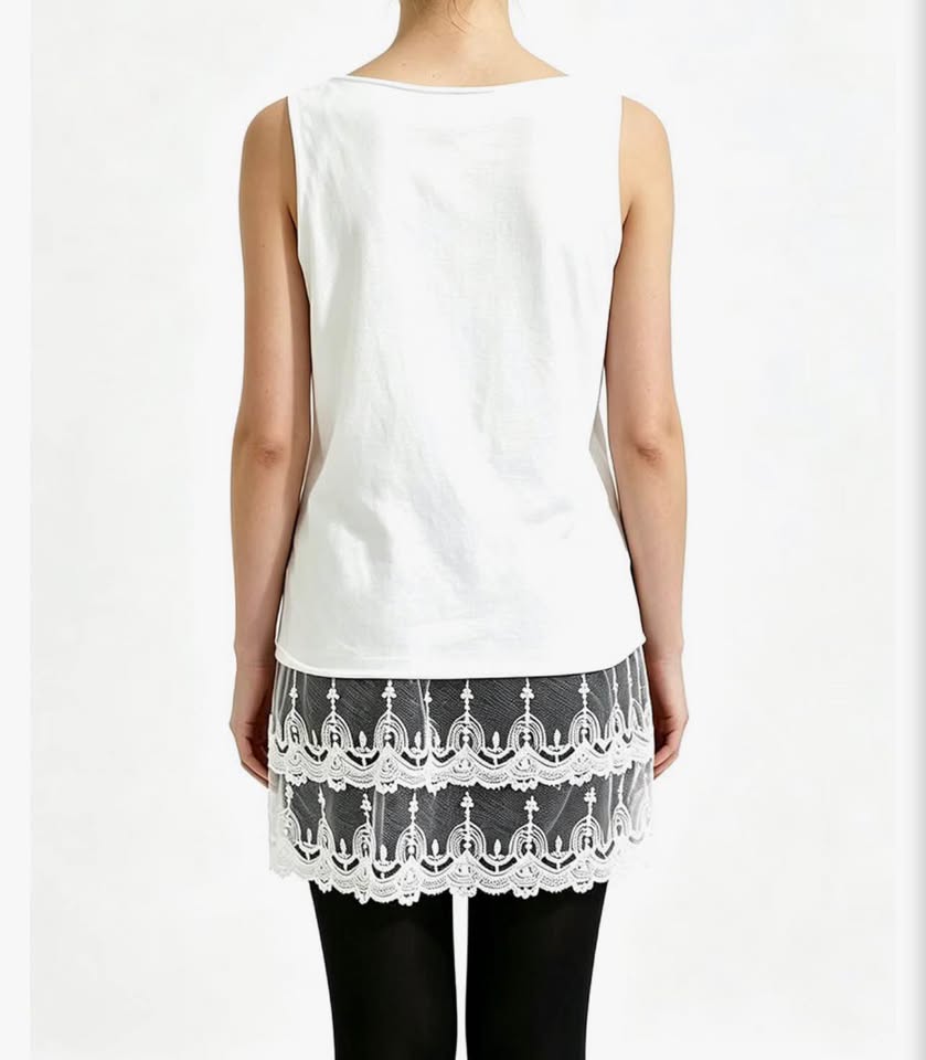 Lace Trim Skirt Extenders - Set of 2