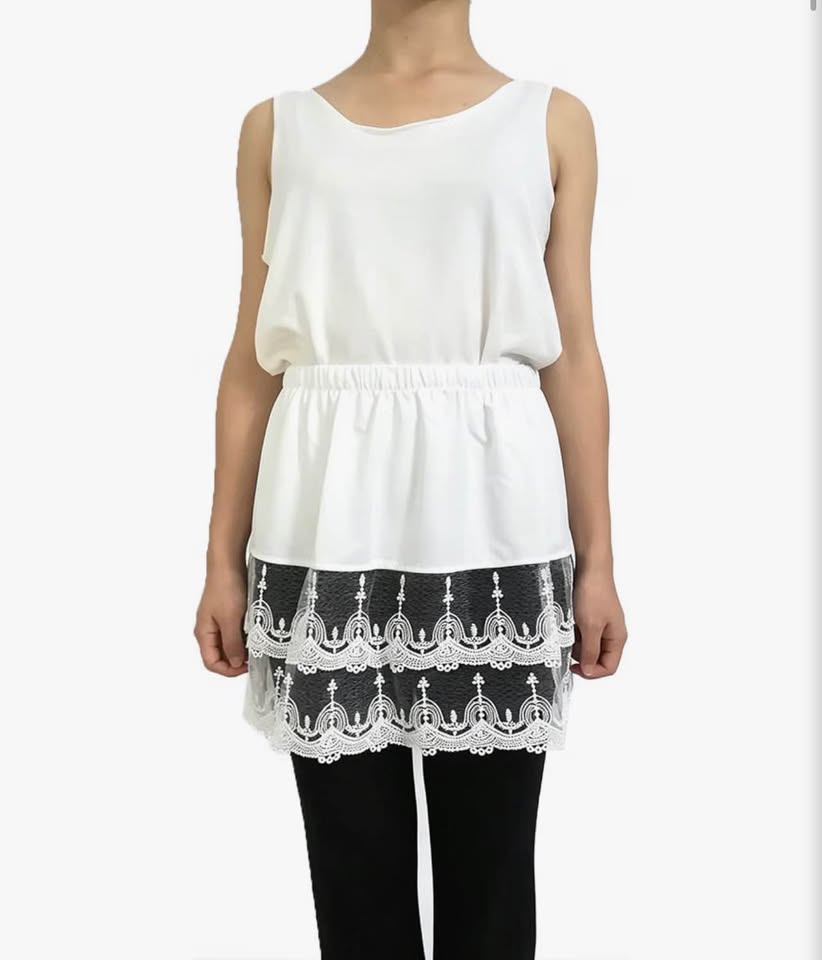 Lace Trim Skirt Extenders - Set of 2