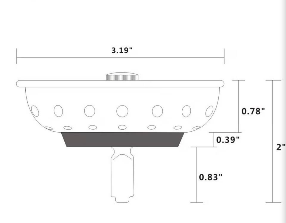 2 PCS Kitchen Sink Drain Strainer
