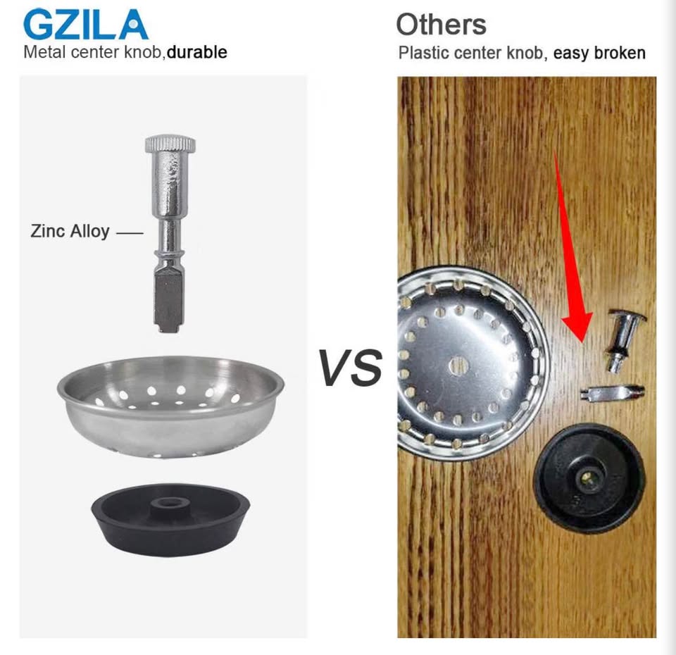 2 PCS Kitchen Sink Drain Strainer