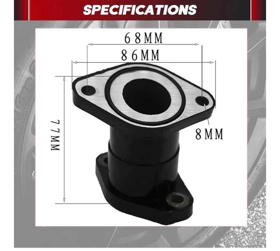 Carburetor Intake Manifold Boot, Carburetor Intake Boot for Yamaha Big Bear 350 