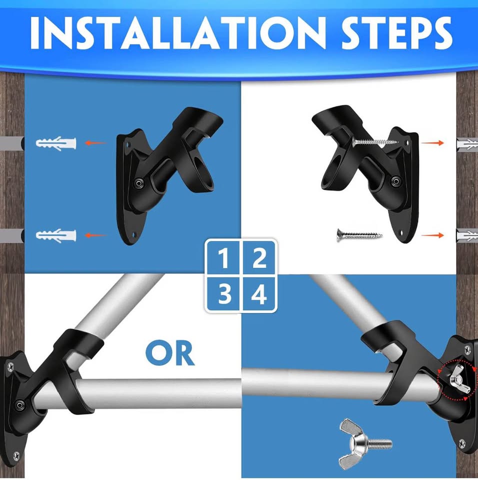 Heavy Duty Aluminum Alloy Two-Position Flag Pole Holder Bracket