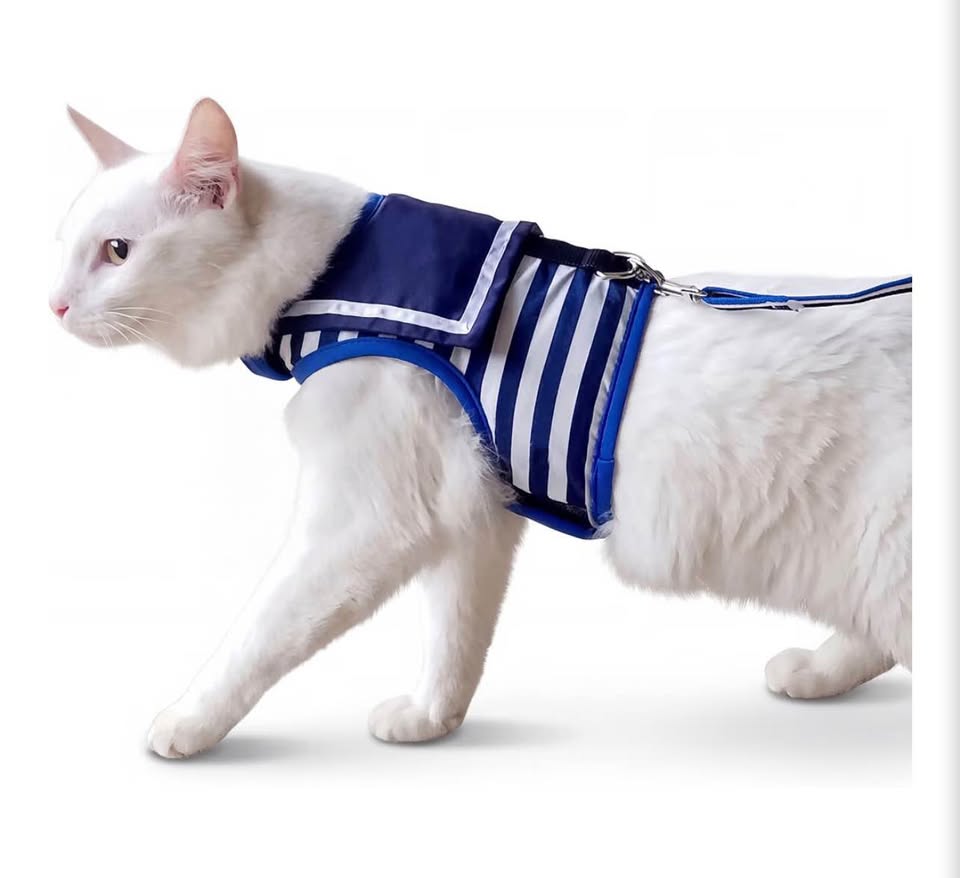 Catcho Sailor Style Cat Harness and Leash Set