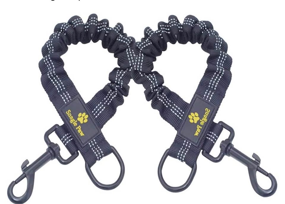 Bungee Leash Extension Attachment, 21” Shock Absorbing Lead Extension Absorber, 