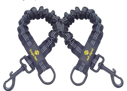 Bungee Leash Extension Attachment, 21” Shock Absorbing Lead Extension Absorber, 