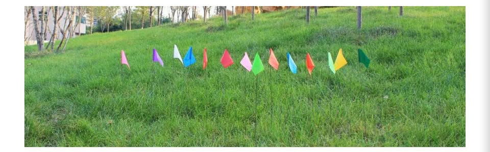 JIZHGRAD White Marking Flags-100packs
