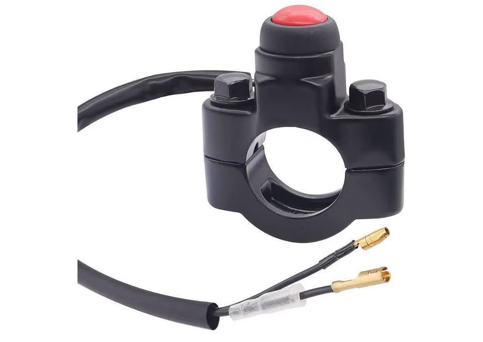 12V Motorcycle Handlebar Push Switch Engine Stop Start Kill Momentary