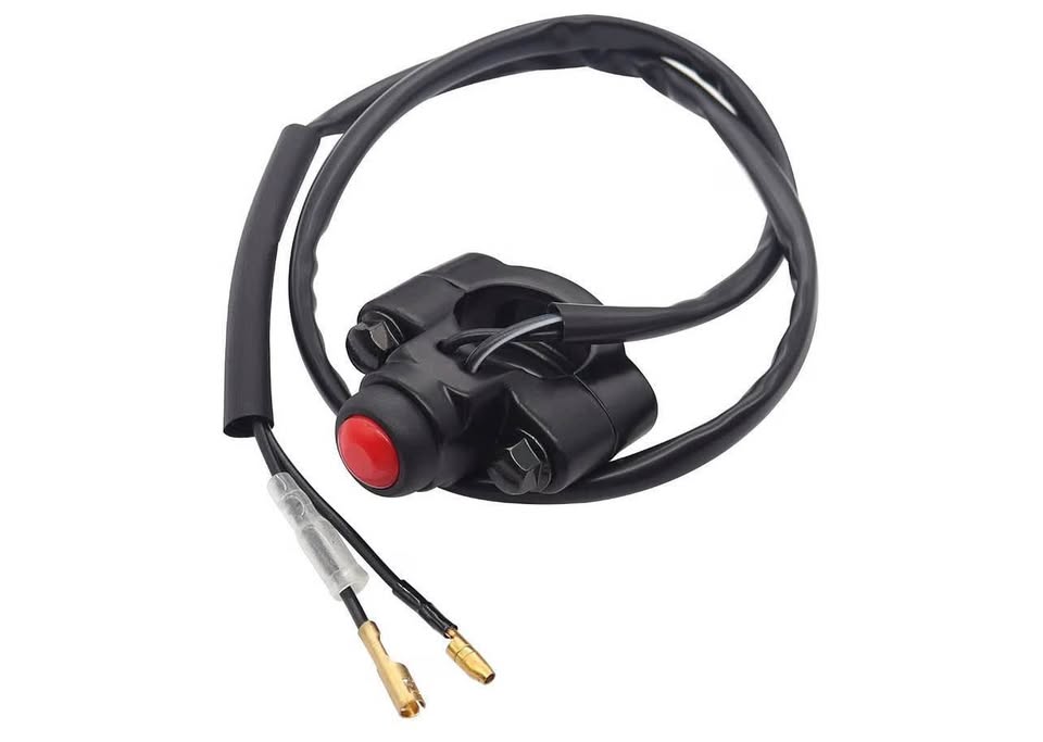 12V Motorcycle Handlebar Push Switch Engine Stop Start Kill Momentary