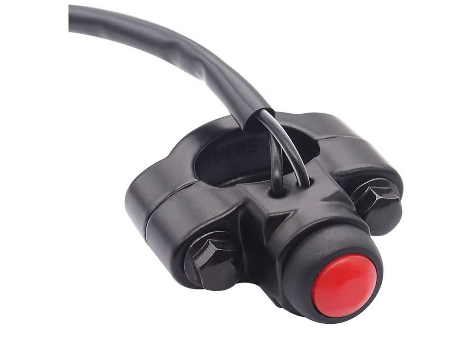 12V Motorcycle Handlebar Push Switch Engine Stop Start Kill Momentary