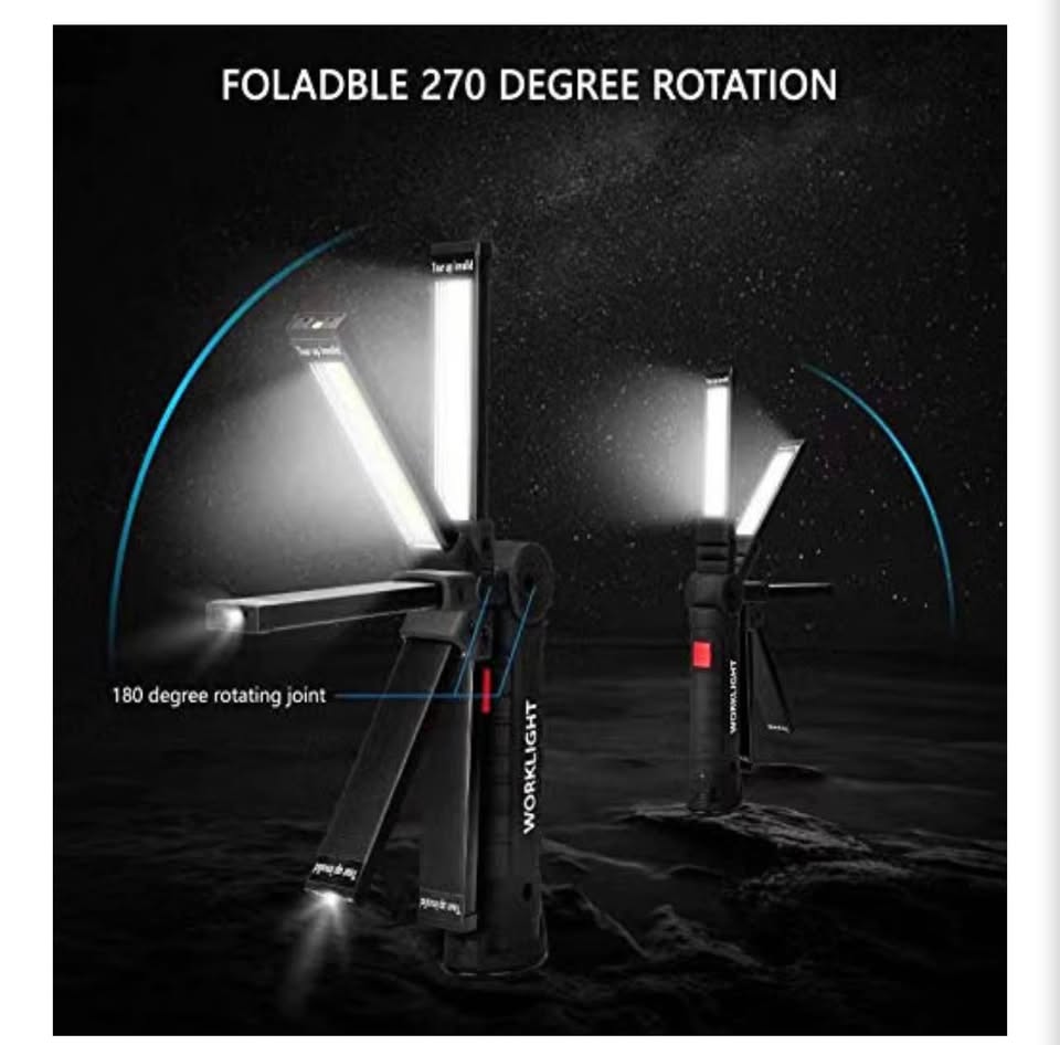 2-Pack Rechargeable LED Work Light