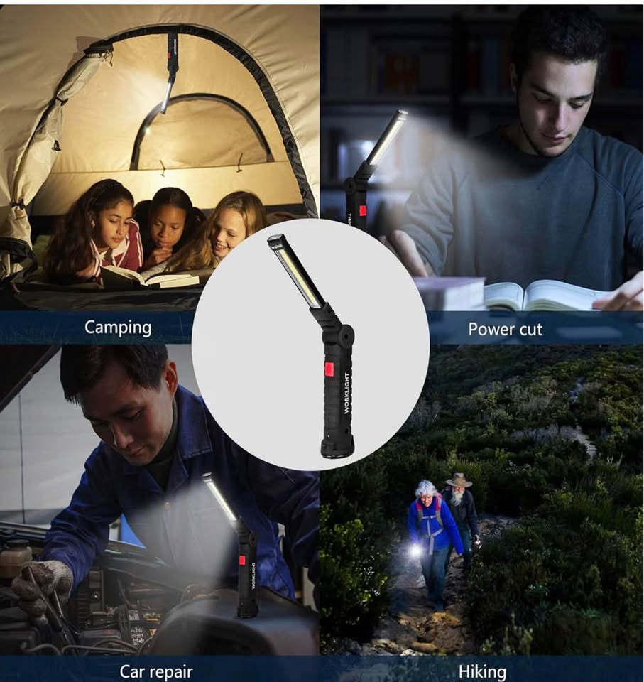 2-Pack Rechargeable LED Work Light