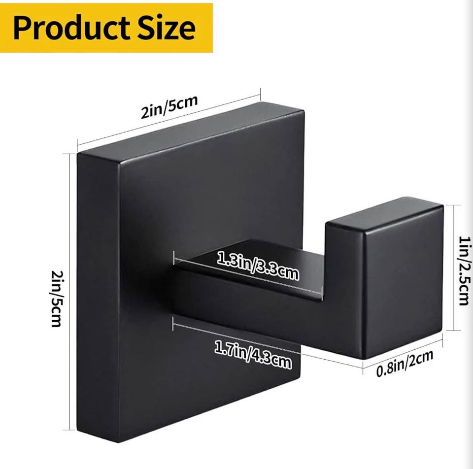 4 Pack Bathroom Towel Hooks