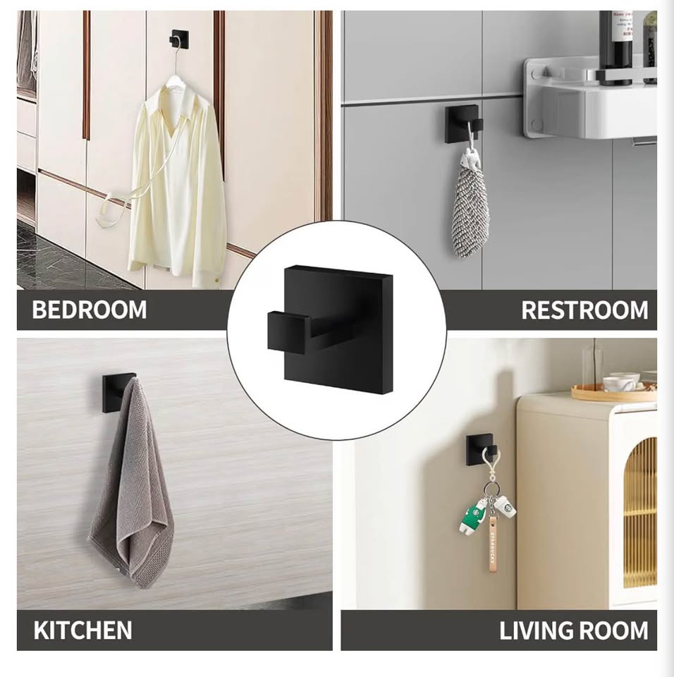 4 Pack Bathroom Towel Hooks