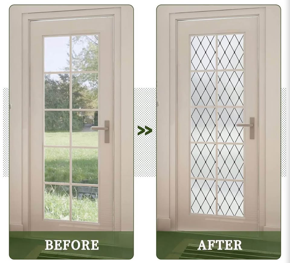 Black Lattice Window Film