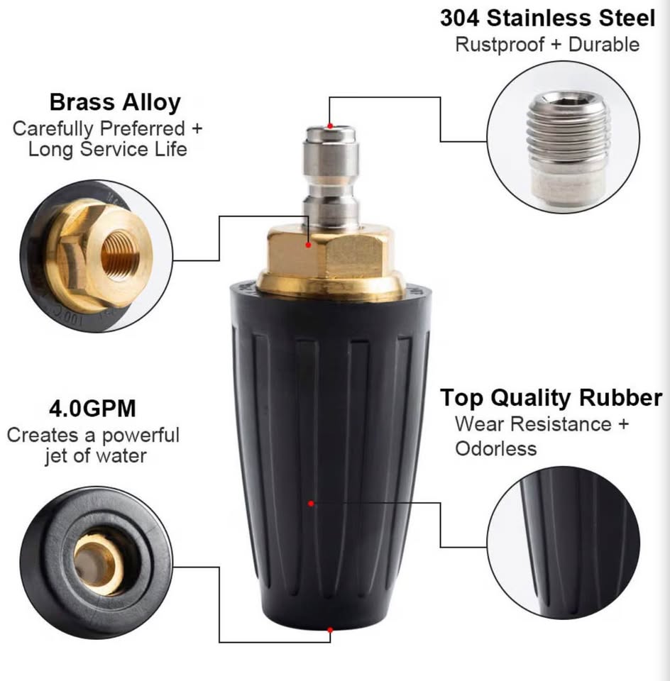 Car Pressure Washer Turbo Nozzle