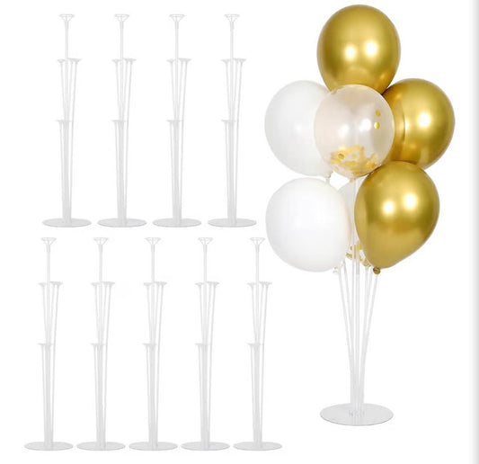 10-Pack Transparent Balloon Stand Holders