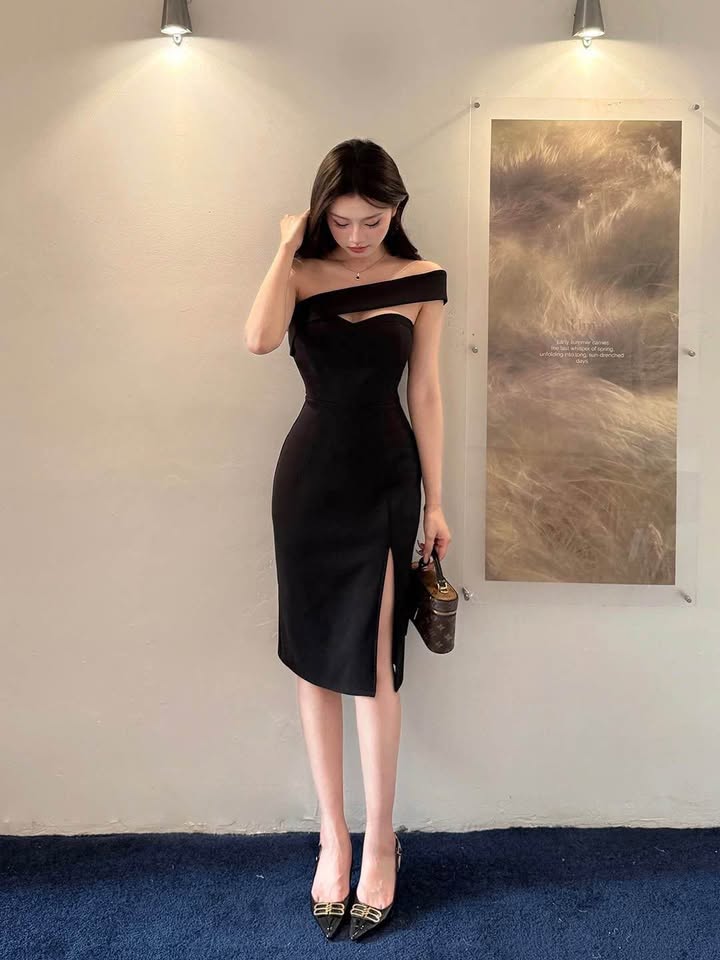 women's spaghetti strap bodycon maxi dress long fomal thigh- high slit club wedd