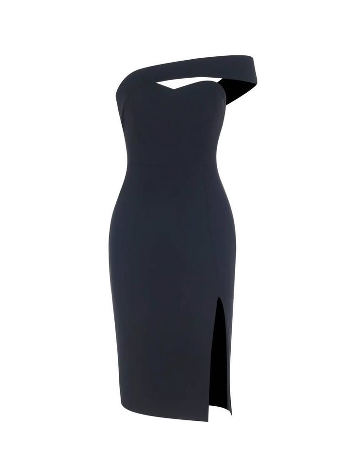 women's spaghetti strap bodycon maxi dress long fomal thigh- high slit club wedd