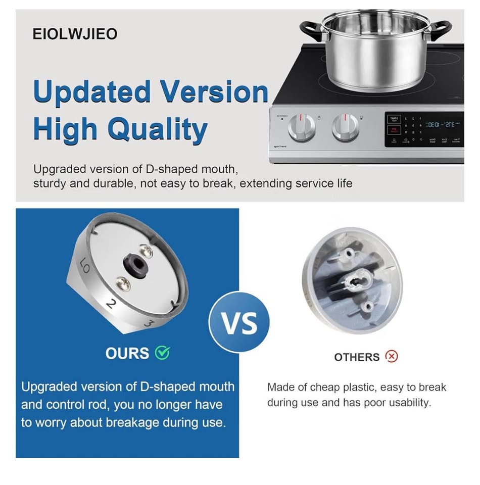 Samsung Electric Stove Knob Replacements DG94-03500V DG94-03500W