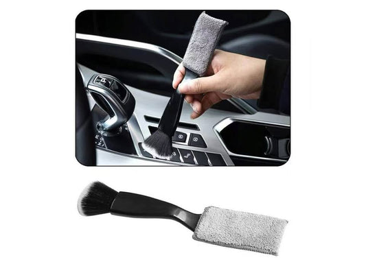 Smeyta Double Head Brush for Car Cleaning, Detailing Interior and Exterior - Sof