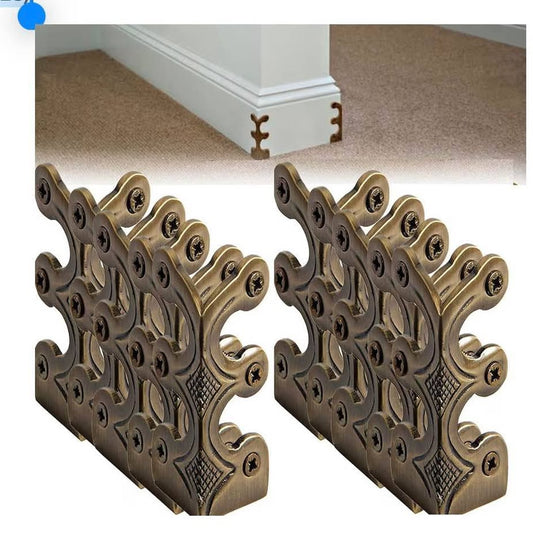 10 Pcs Skiffers Baseboard Corner Protectors,Vintage Metal Corner Protector for D
