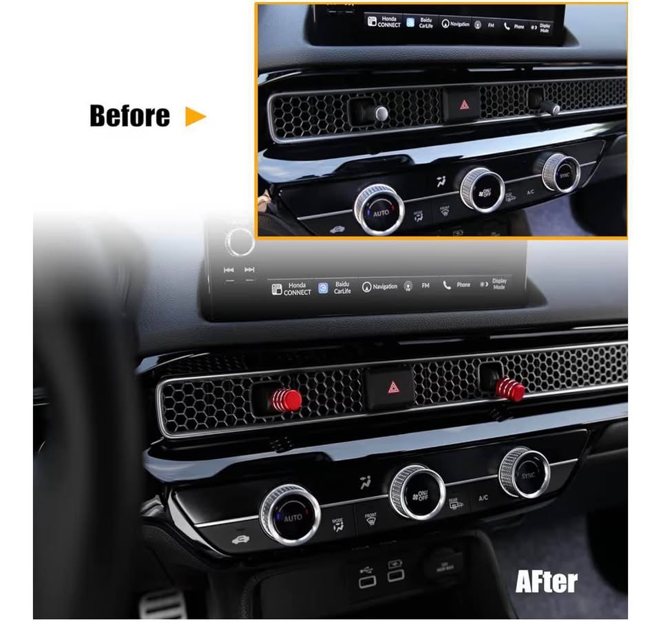 CKE 4pcs Compatible with Honda Civic CR-V 2026 2025 2024 2023 Accessories Car Ce