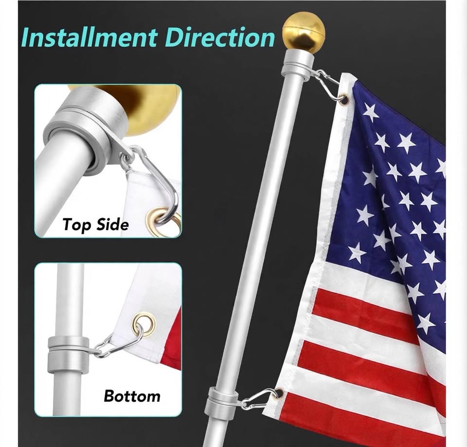 HOOPLE 360° Anti-wrap Flagpole Rings