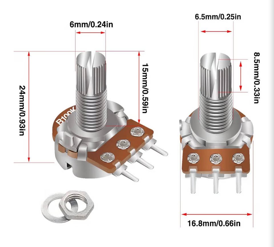 30pcs 100K Potentiometer Set