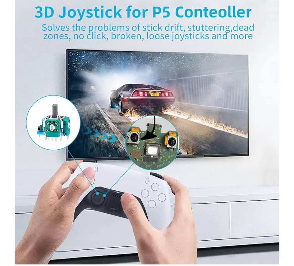 Joysticks Replacement for PS5 Controller, AOLION 3D Joystick Module Parts Compat