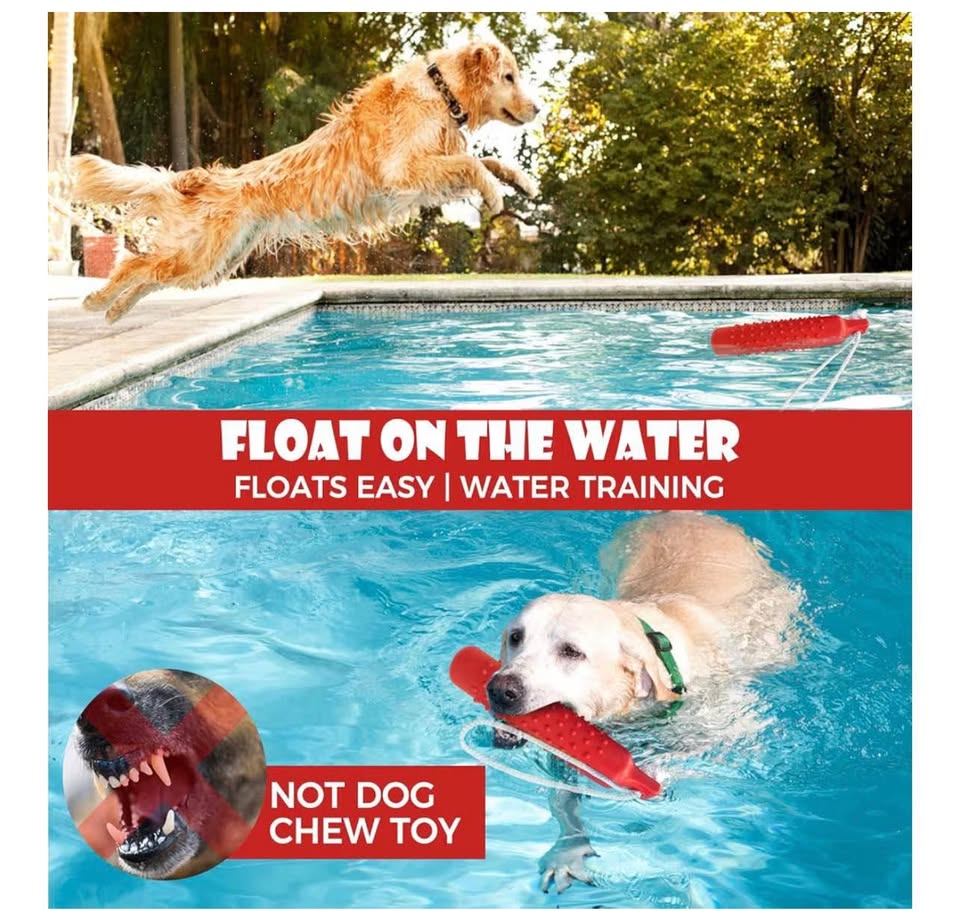 Dog Float Bumper Toy,10.8 Inch Large Training Dummy Retrieving Bumpers Summer Po