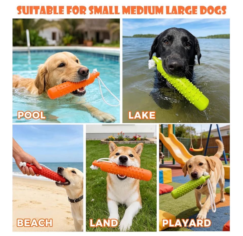 Dog Float Bumper Toy,10.8 Inch Large Training Dummy Retrieving Bumpers Summer Po
