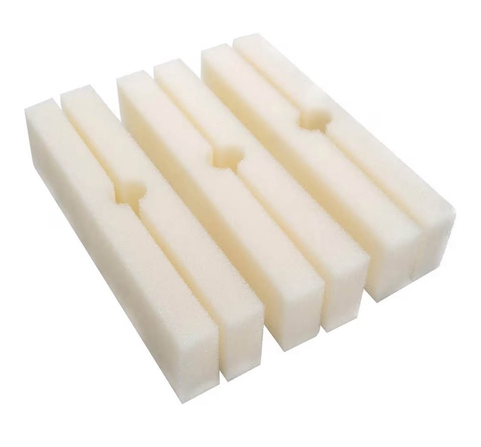 Replacement White Foam Filter Pads Fits Fluval FX4 / FX5 / FX6 (Pack of 6)