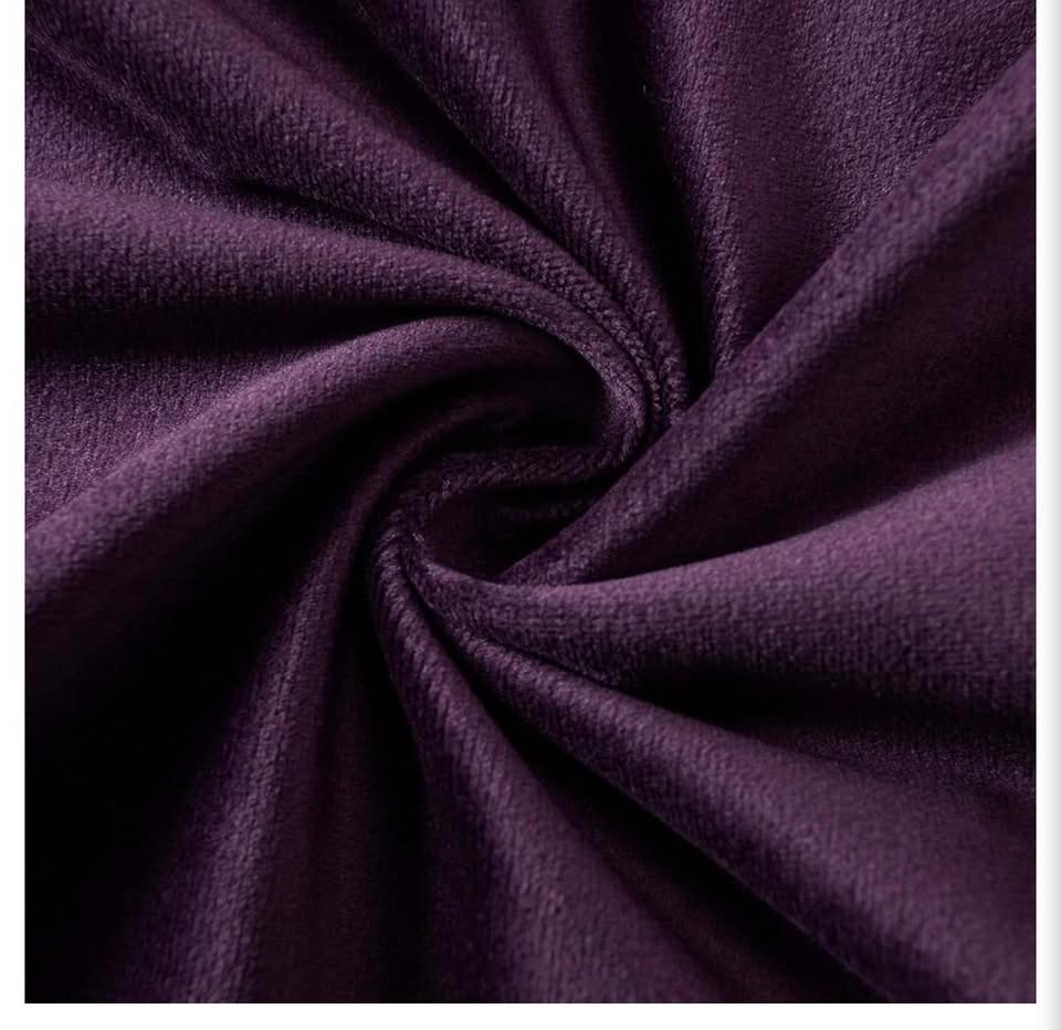Eggplant Velvet Cushion Covers Set of 2