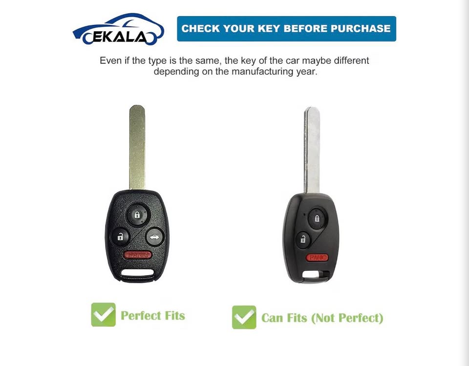 CEKALA Car Key Fob Cover with Keychain