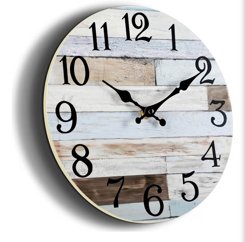 Rustic Coastal Wall Clock