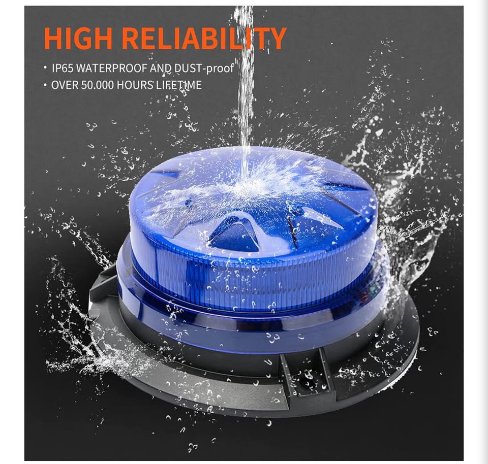 Blue Led Emergency Strobe Beacon Lights for Car Vehicles 12V 24V 24-LEDs
Magneti