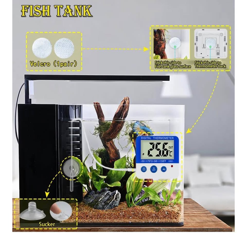 Fridge Freezer Thermometer Max/Min Memory Refrigerator Thermometer High & Low Te