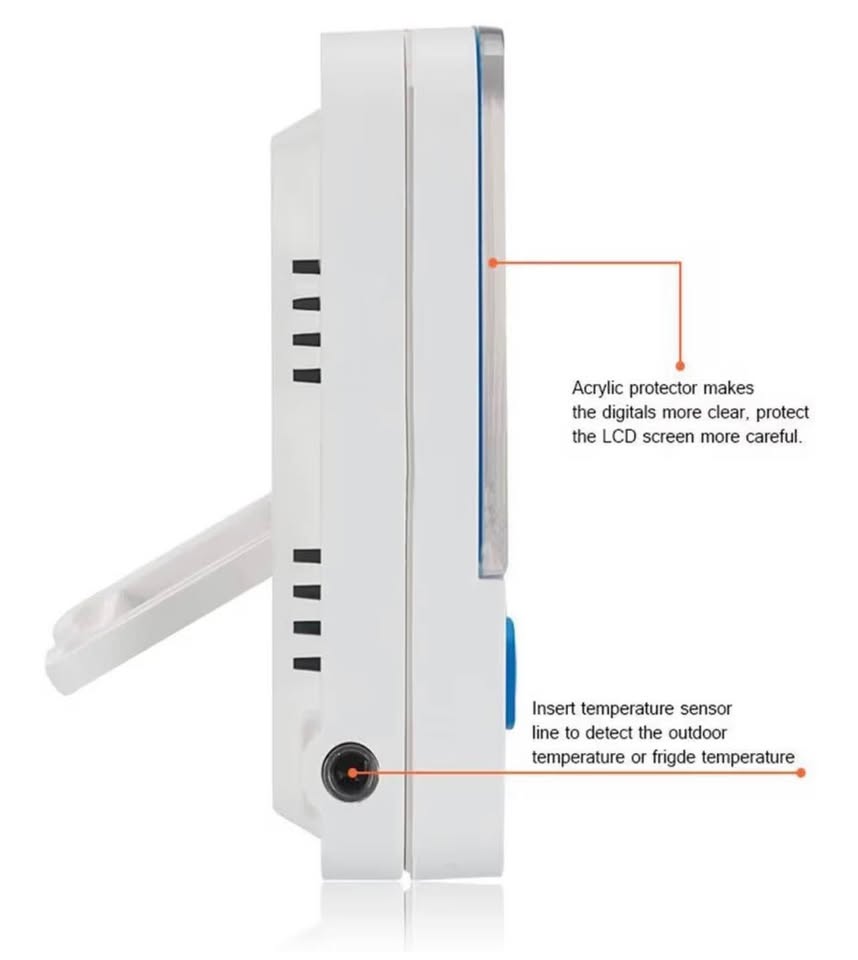 Fridge Freezer Thermometer Max/Min Memory Refrigerator Thermometer High & Low Te