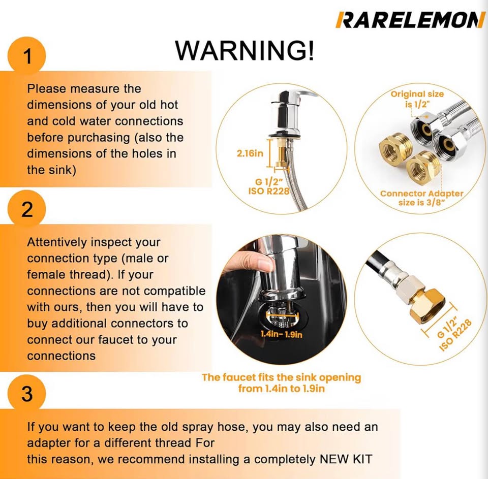 NEW Beauty Salon Shampoo Bowl Faucet Beauty Salon Spray Hose