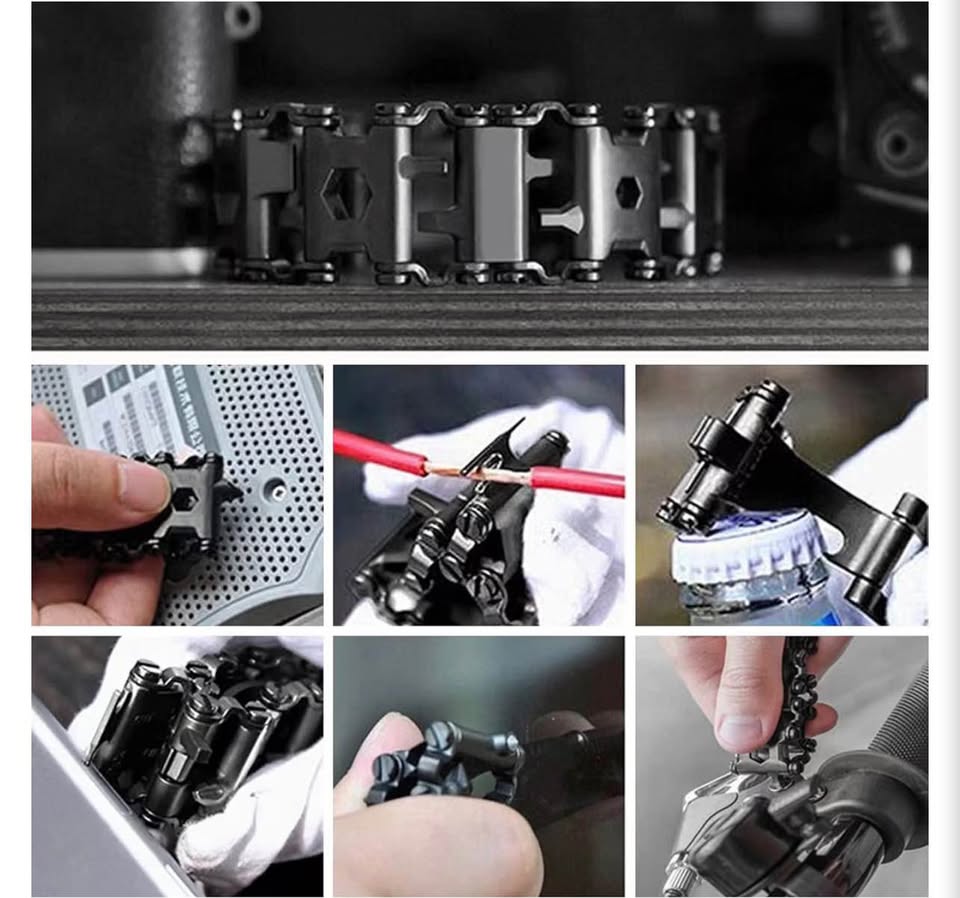29-in-1 Stainless Steel Multi-Tool Bracelet