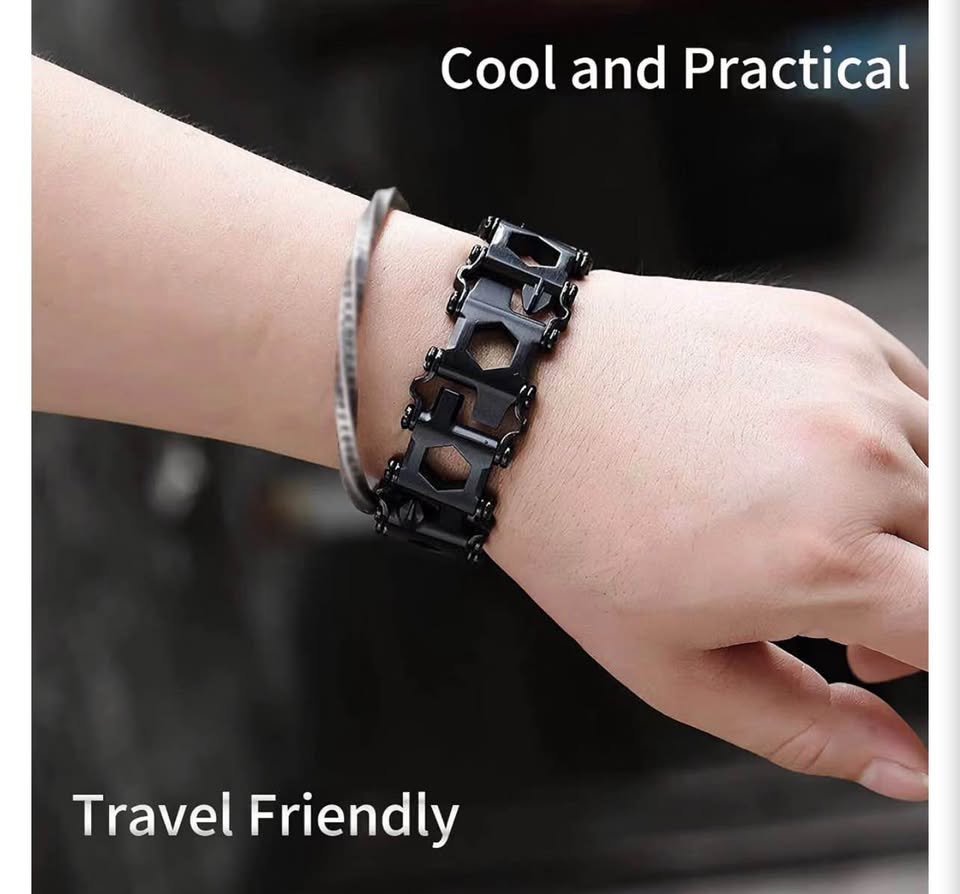 29-in-1 Stainless Steel Multi-Tool Bracelet