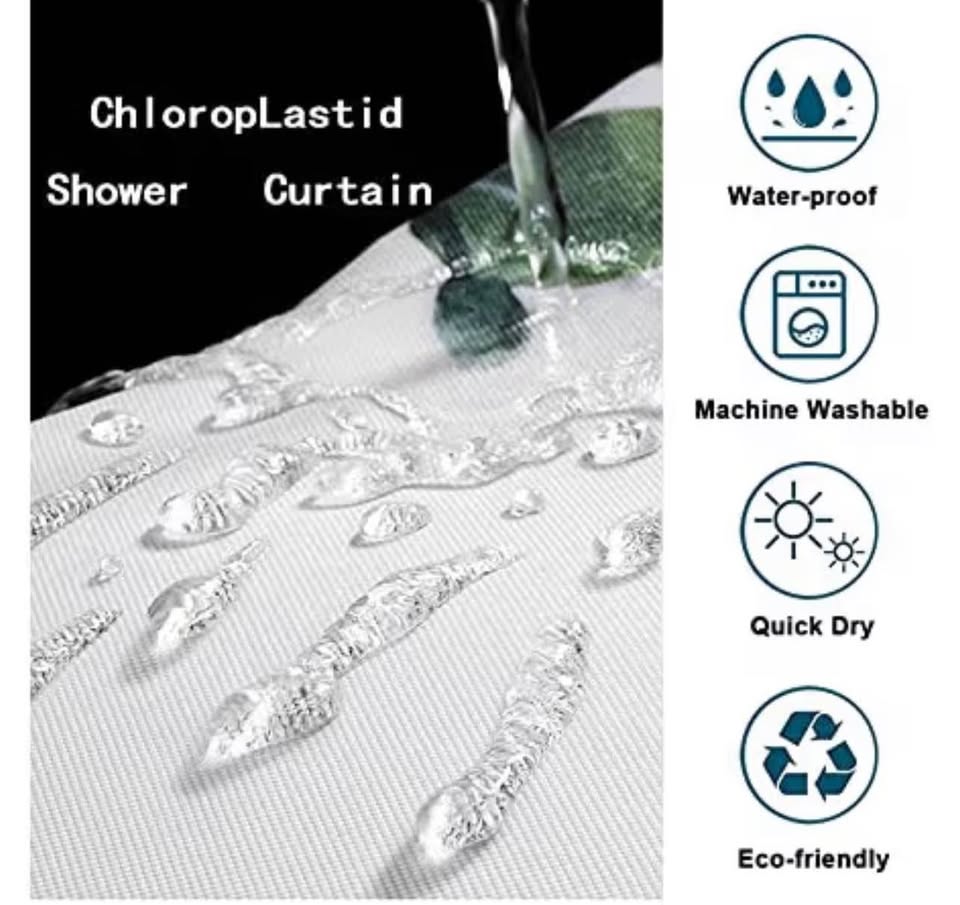 Floral Mandala Shower Curtain with Hook
